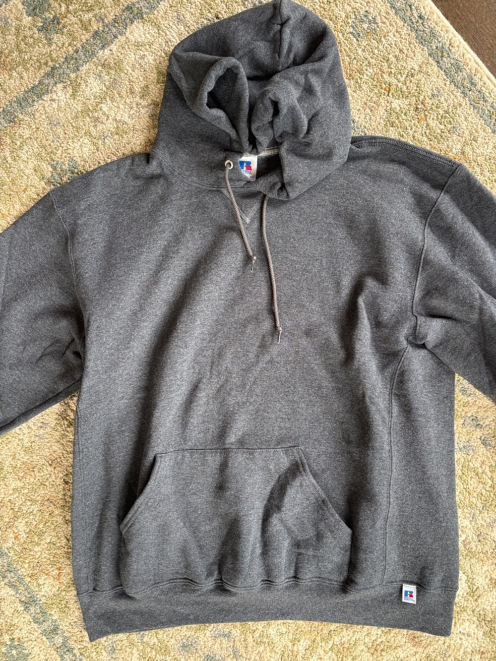 Russell Athletic Dark Charcoal Gray Pullover Hoodie